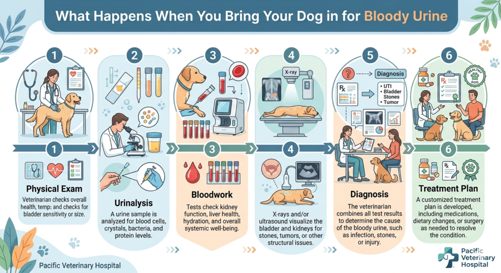 Dog Peeing Blood: Causes, Emergency Signs, and What Your Vet Will Do