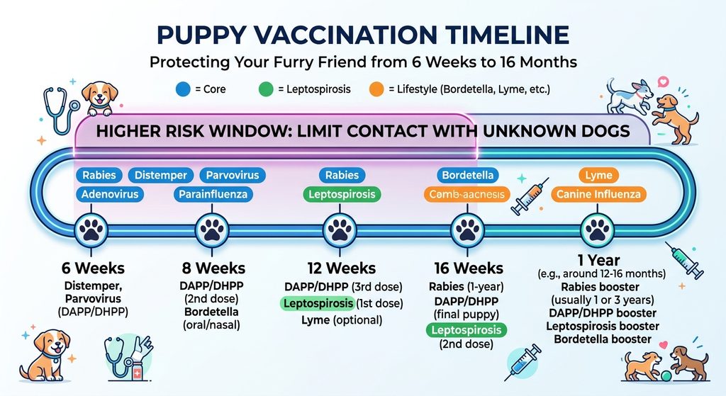 Dog Vaccinations in Stockton, CA: The Puppy Vaccination Schedule and Which Shots Your Dog Needs